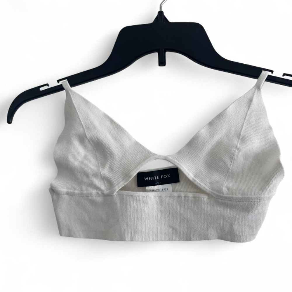 White Fox White Crop Top